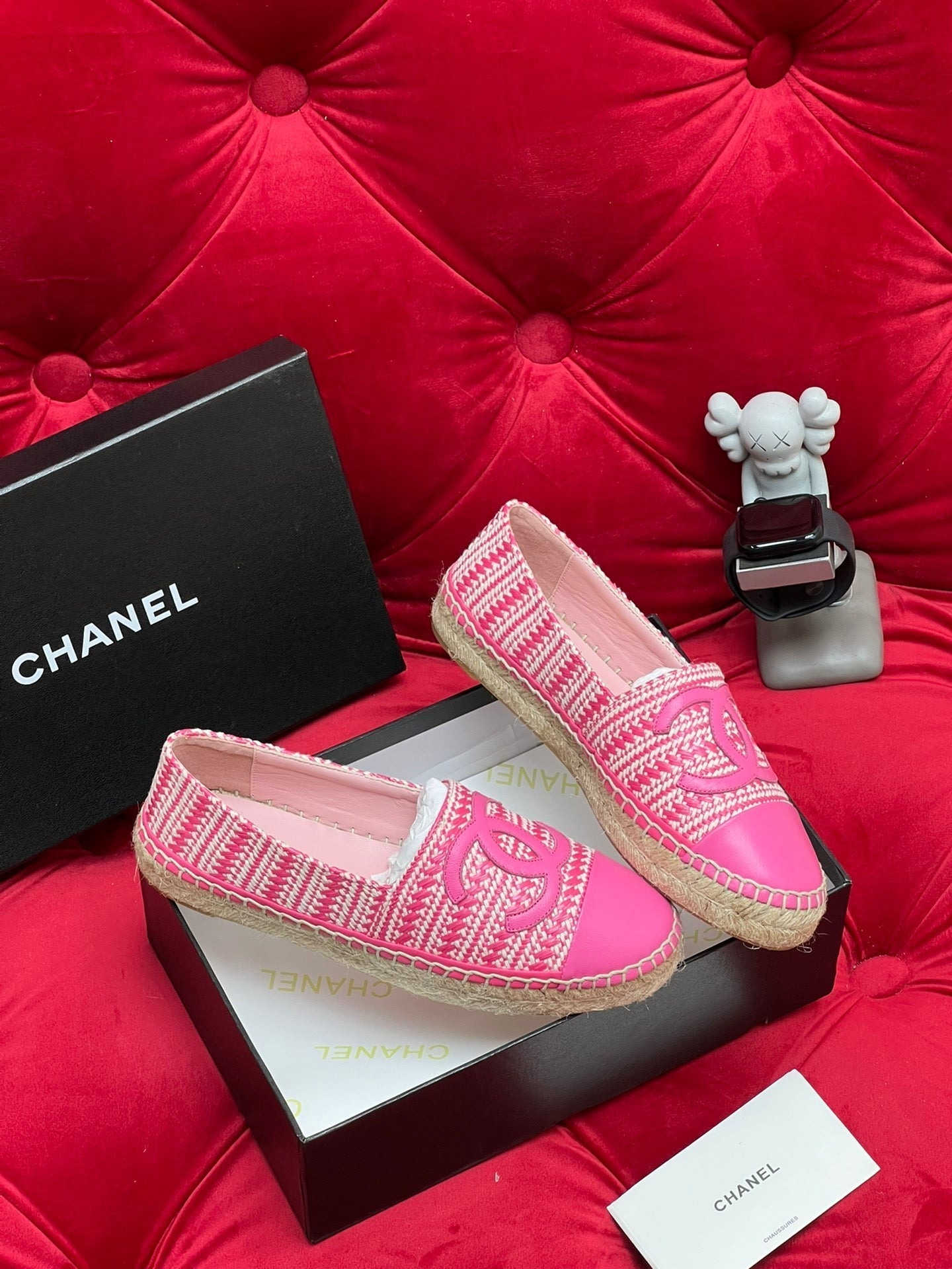 CC LOAFERS IN LIGHT PINK LAMBSKIN