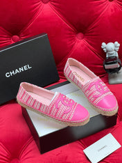 CC LOAFERS IN LIGHT PINK LAMBSKIN