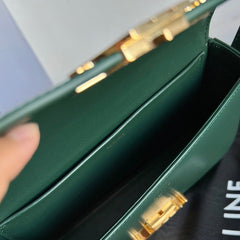 TRIOMPHE 20 DARK GREEN CALFSKIN