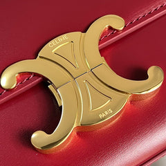 TRIOMPHE 20  BURGUNDY RED CALFSKIN
