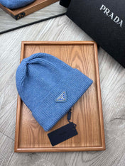 BEANIE HAT IN DOGGER BLUE WOOL 332396
