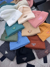 BEANIE HAT IN DOGGER BLUE WOOL 332396