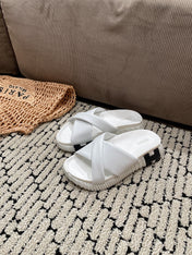 INFRA SANDAL WHITE CALFSKIN