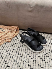 ELECTRIC SANDAL BLACK CALFSKIN