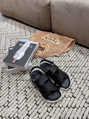 ELECTRIC SANDAL BLACK CALFSKIN