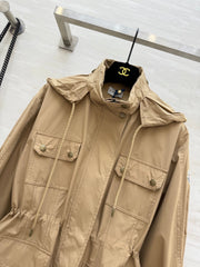 MONCLER 25S LONG TRENCH COAT 298454