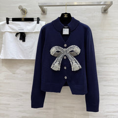 CHANEL 25S BOW EMBELLISHED KNITTED PULLOVER 274