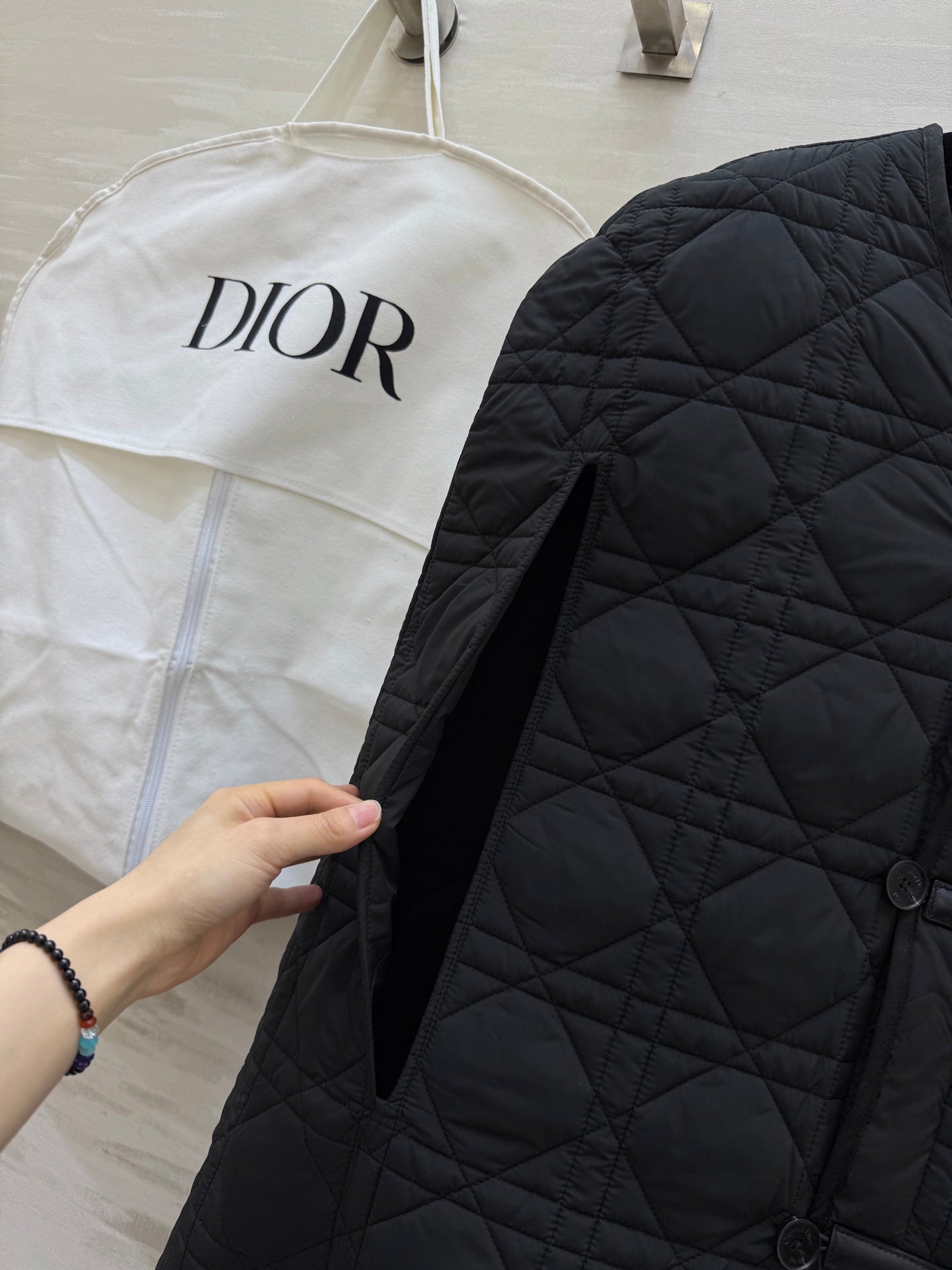 DIOR 25S LONG QUILTED COAT 780