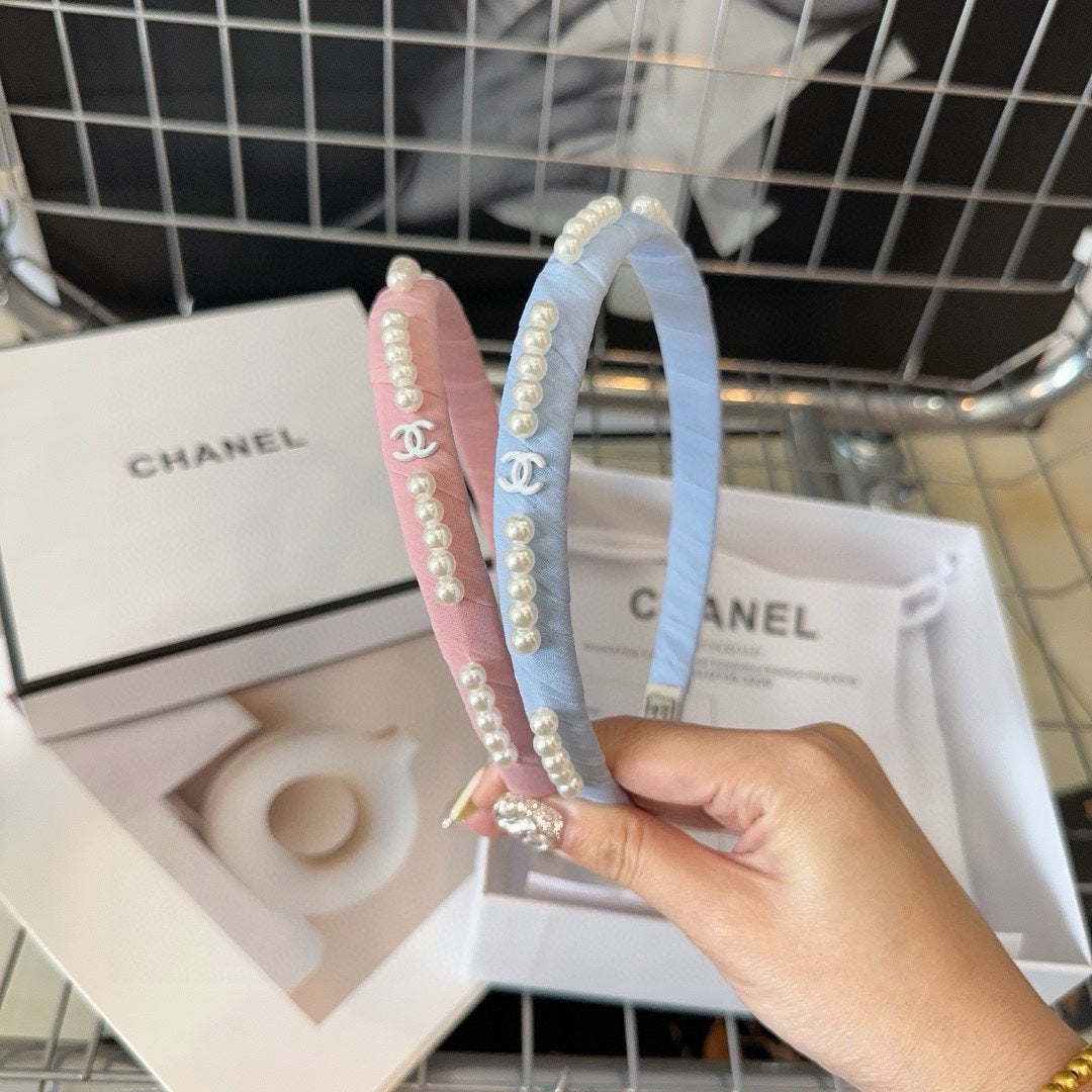 HEADBAND BLUSH PINK SILK 168621