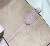 HERMES 25S IN THE LOOP 18 IN LIGHT PINK CALFSKIN SILVER HARDWARE