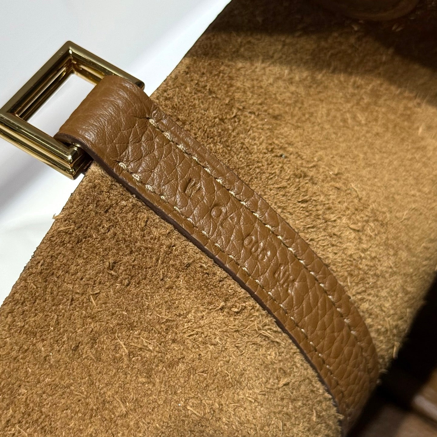 HERMES 25S PICOTIN LOCK 18 IN BURNT CARAMEL CALFSKIN GOLD HARDWARE