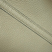 HERMES 25S PICOTIN LOCK 18 IN CROMWELL GRAY CALFSKIN GOLD HARDWARE