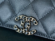 CHANEL 25S KELLY IN BLACK LAMBSKIN WITH GOLD HARDWARE