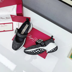 VIV' RUN BABIES SNEAKERS IN BLACK LUREX