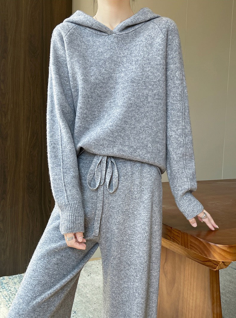 MAX MARA 25S HOODED KNIT SET 137