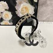 BLACK MIX LIGHT YELLOW FABRIC AND SATIN HEADBAND 168583