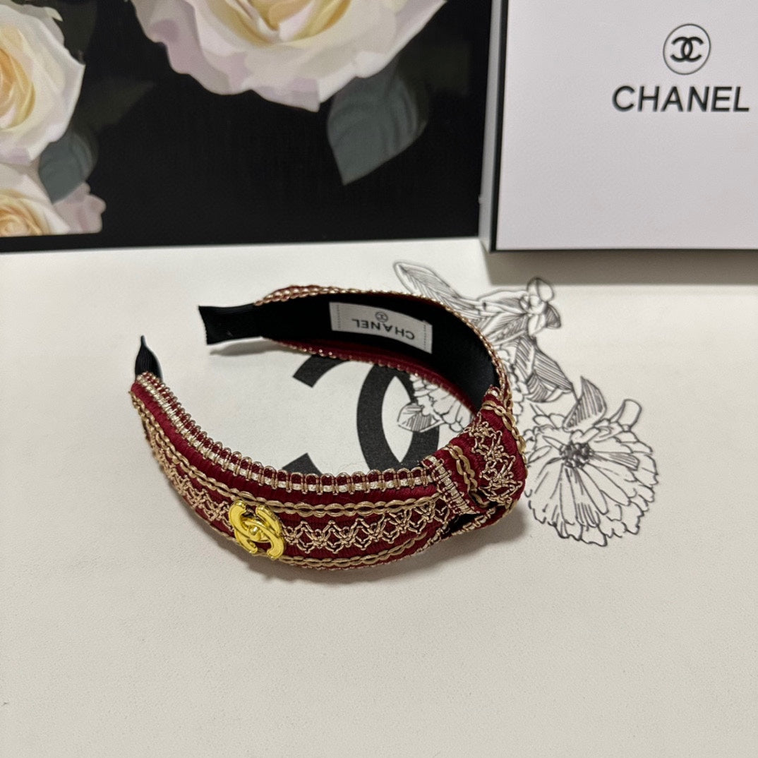 RUBY RED MIX LIGHT YELLOW FABRIC HEADBAND 168586