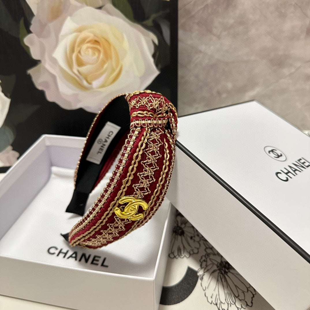 RUBY RED MIX LIGHT YELLOW FABRIC HEADBAND 168586