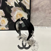 BLACK SILK HEADBAND 168592