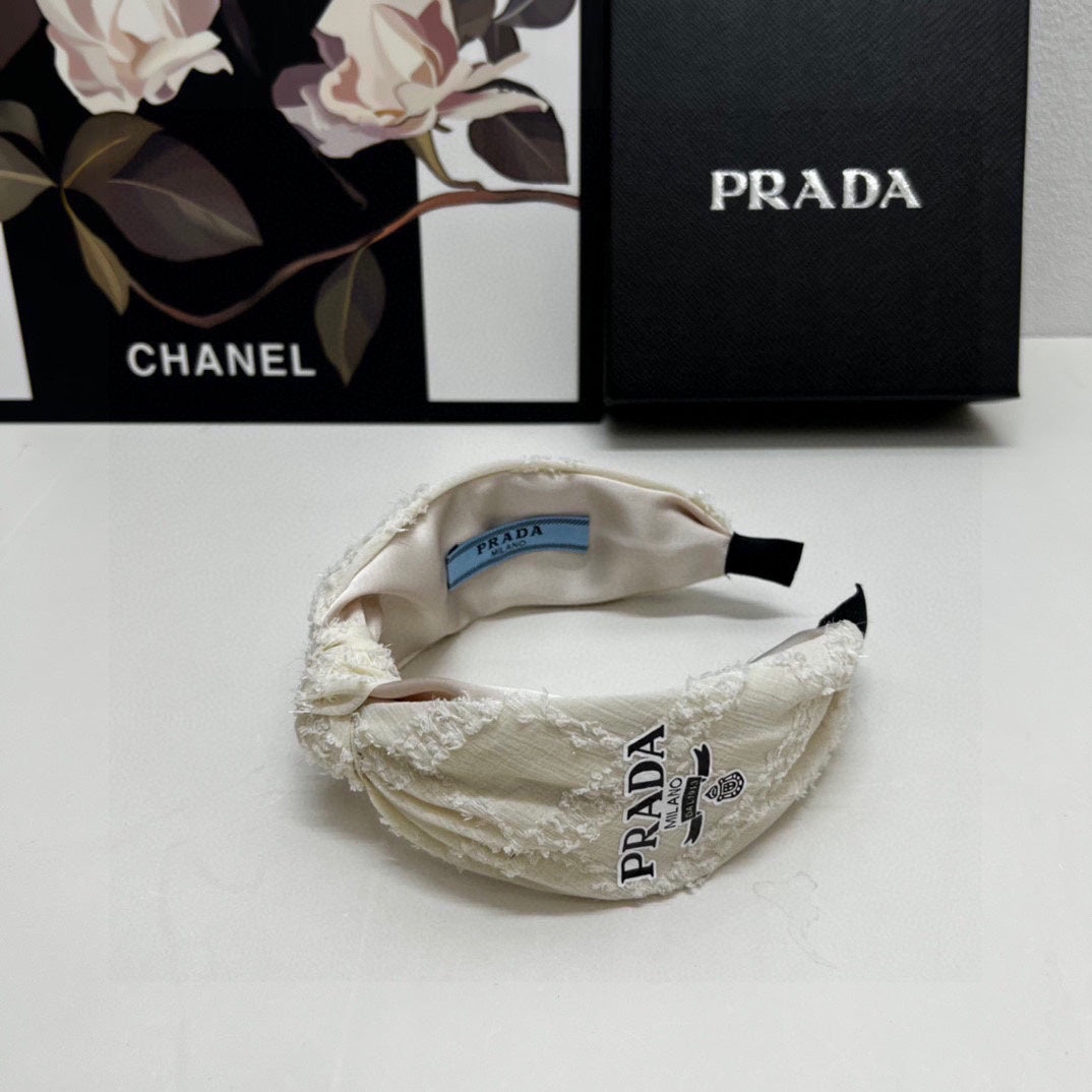 HAIRBAND IN IVORY WHITE FABRIC 381469
