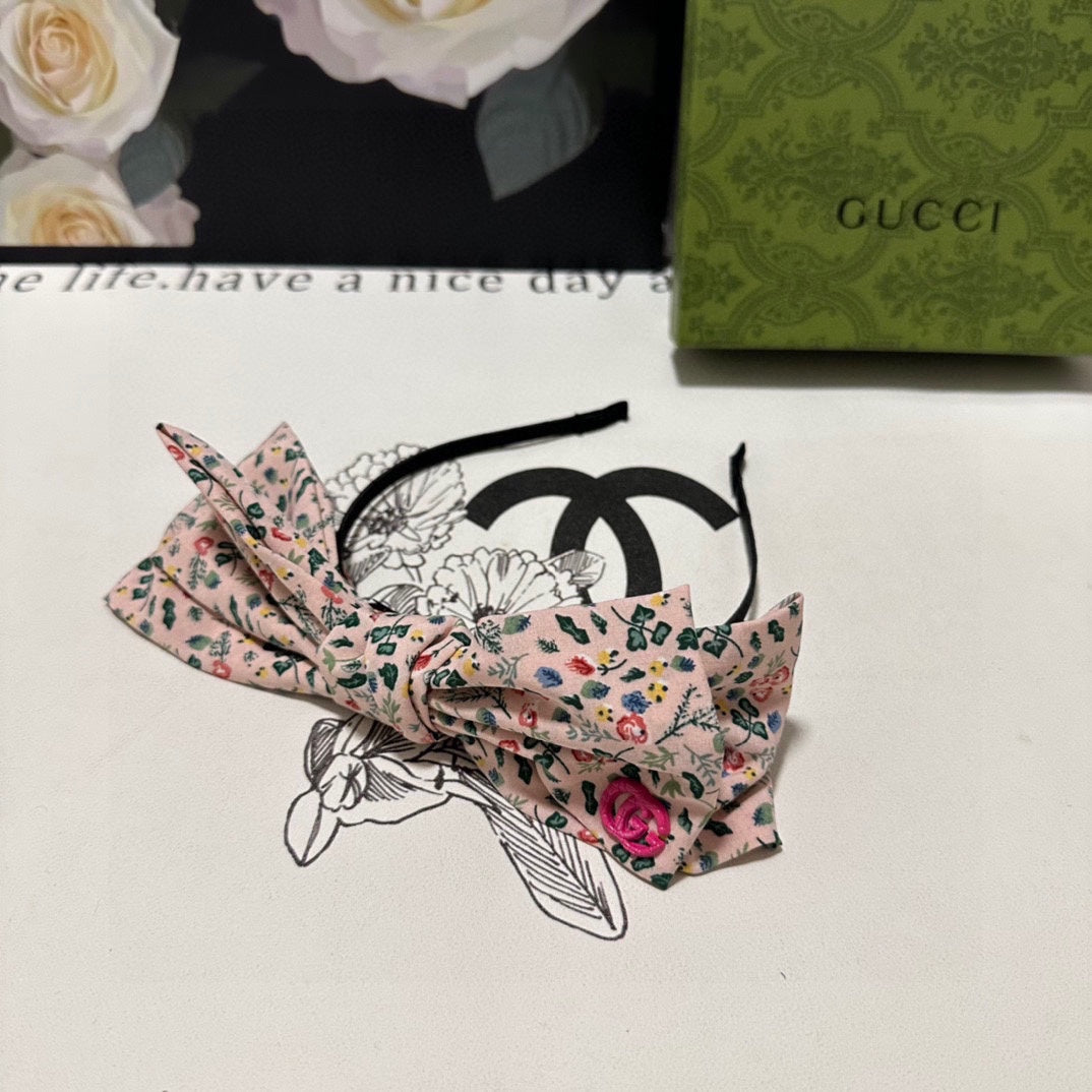 HAIRBAND IN LIGHT PINK FLORAL FABRIC 385853