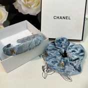 SKY BLUE VELVET TWO-PIECE SET 412457