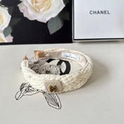 WHITE WOOL HAIRBAND 412461