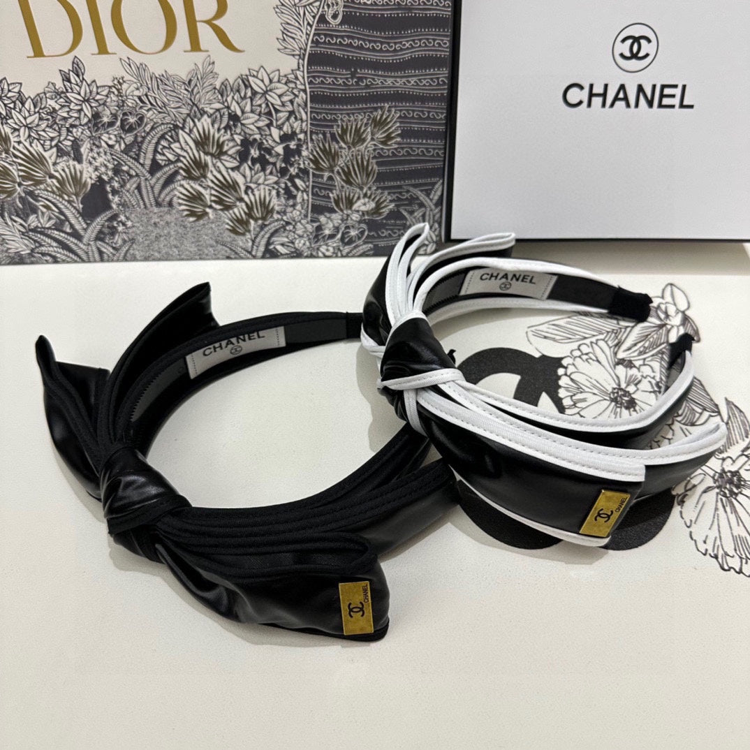 BLACK MIX WHITE SILK HAIRBAND 412467