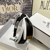 BLACK MIX WHITE SILK HAIRBAND 412467