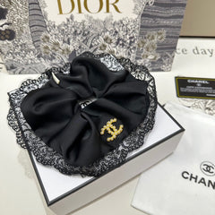 BLACK SILK SCRUNCHIE 432826