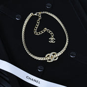 25S MIRROR CHAIN DOUBLE C NECKLACE