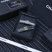CHANEL 25P LEATHER-THREADED HAIR CLIP
