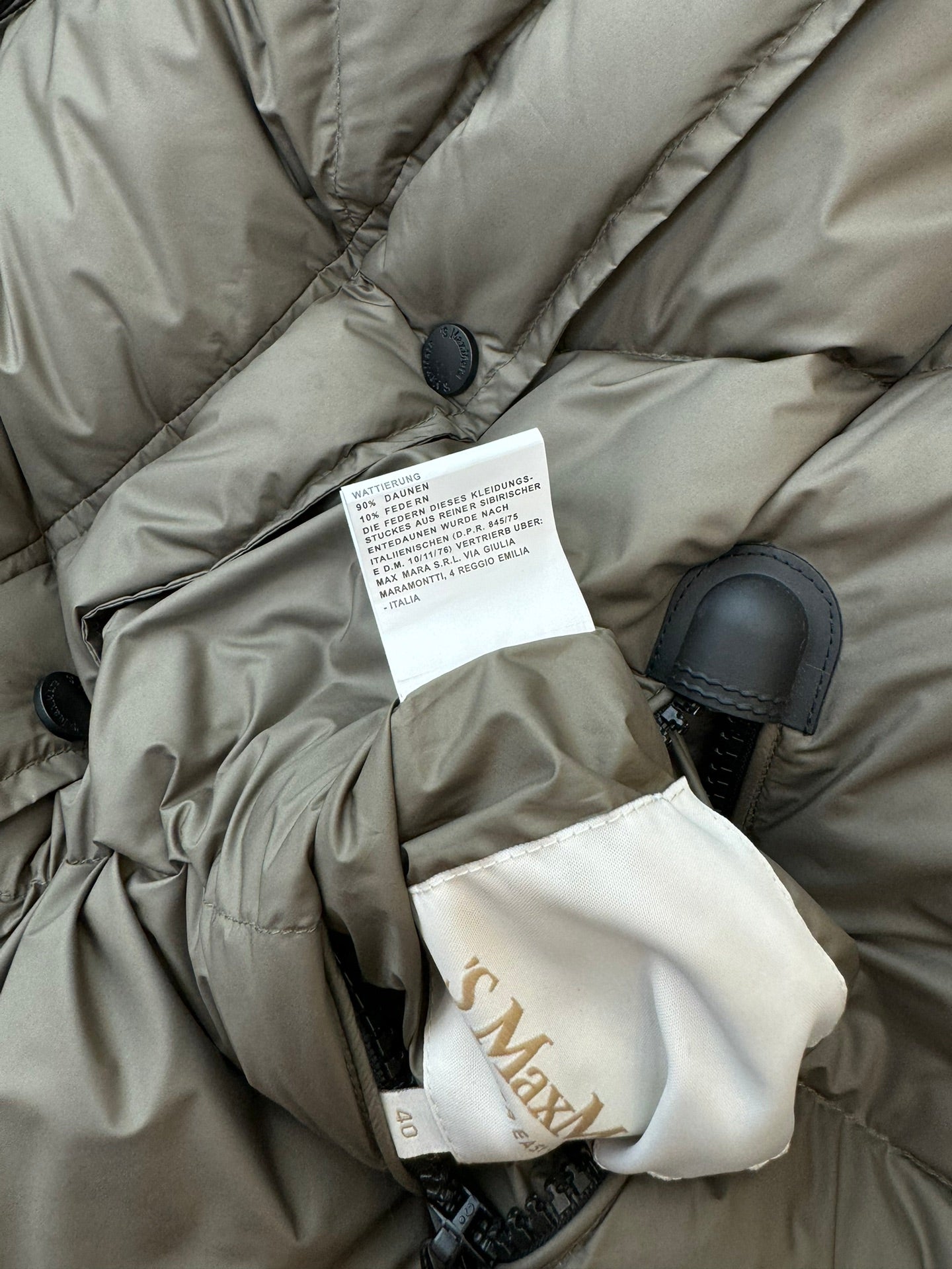 MAX MARA 25S MID-LENGTH DOWN JACKET 085