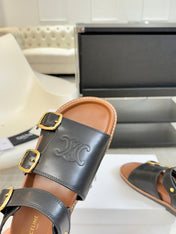 MINO SANDAL IN BLACK CALFSKIN