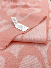 CLASSIC MONOGRAM LOGO WOOL SCARF 195 CM FLAMINGO PINK 316253
