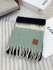 SCARF 185 CM IN COLORFUL GRADIENT WOOL AND MOHAIR 396250