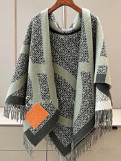 ANAGRAM SCARF 140 CM IN GREEN FOREST WOOL 410214