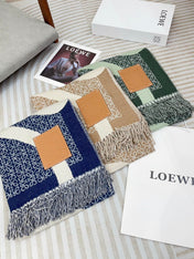 ANAGRAM SCARF 140 CM IN GREEN FOREST WOOL 410214