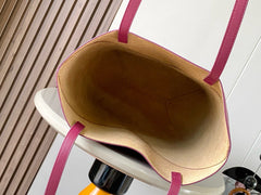 LOEWE 25S PUZZLE FOLD BAG 31 IN BURGUNDY SHINY CALFSKIN