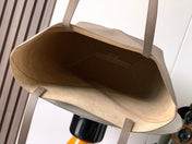 LOEWE 25S PUZZLE FOLD BAG 31 IN TAUPE NAPPA COWHIDE LEATHER