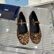 BALLET FLAT IN HONEY HORSEHAIR