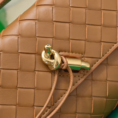 BV Long Clutch Andiamo 31 Tan Leather Ghw