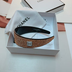 BROWN WITH CRYSTALS HAIRBAND RESIN FOR WOMEN 124677