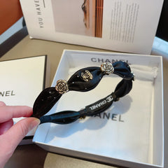 BLACK SILK HAIRBAND 410837