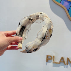 WHITE VOILE FABRIC HAIRBAND 417293