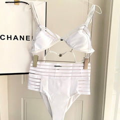 CC BIKINI SWIMSUIT SET IN WHITE 608920