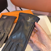 LV GLOVES IN BLACK LAMBSKIN 462373