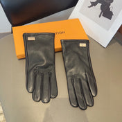 LV GLOVES IN BLACK LAMBSKIN 463894
