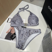 CHANEL BIKINI 25S TWO PIECE IN GRAY 742678