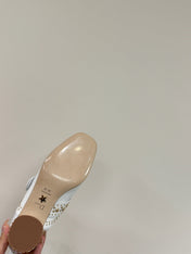 BELLE-D HEELED ANKLE BOOT WHITE PATENT CALFSKIN